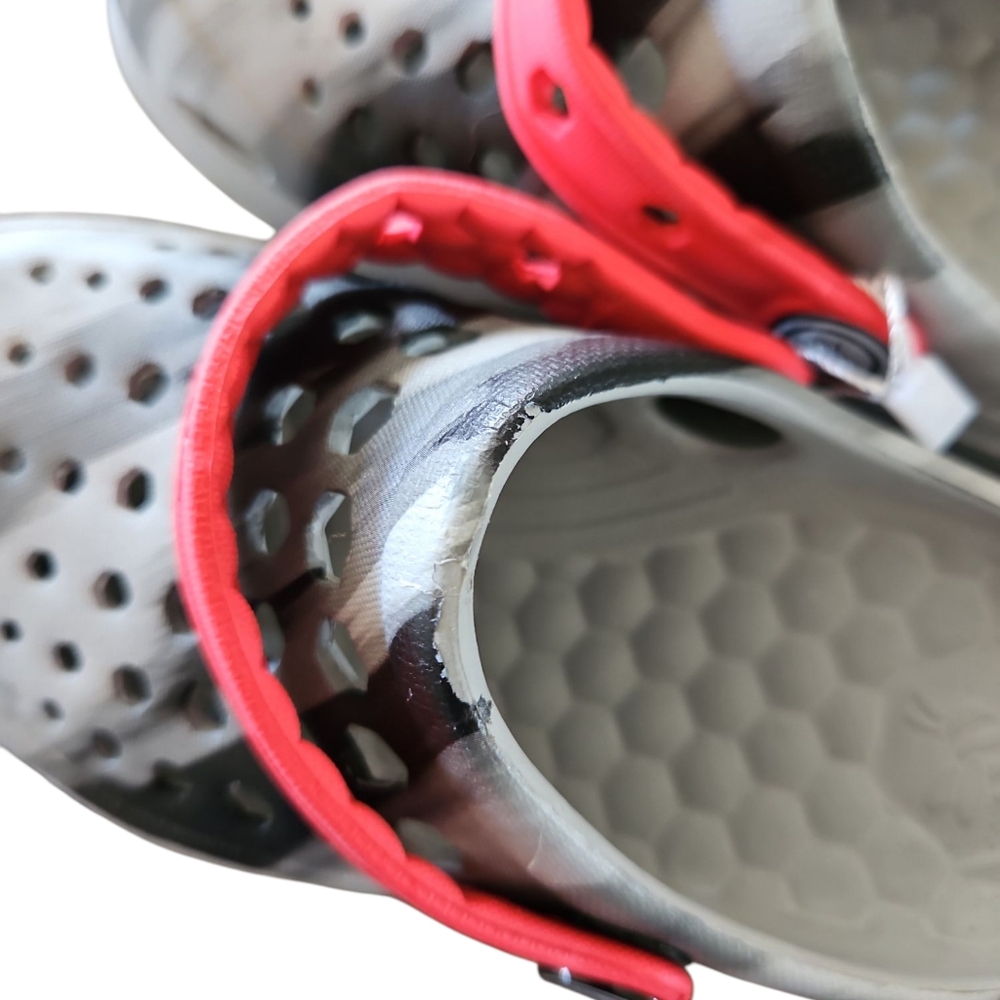 Joybees Size 10 / 11‎ New Kids' Gray and Red Clogs Water Shoes - Picture 4 of 5